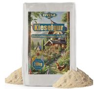 Tierra de diatomeas para pollos 20 kg - 100% natural tierra de diatomeas fina para horticultura, aplicaciones técnicas y cría de animales, seguro y eficaz en la lucha contra plagas - ideal para