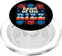 Tierra de los Rizz Funny 4 de julio bandera americana fuegos artificiales PopSockets PopGrip para MagSafe