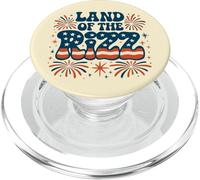Tierra de los Rizz Groovy 4 de Julio Fuegos Artificiales Patrióticos USA PopSockets PopGrip para MagSafe