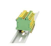 Tierra del bloque de terminales tornillo modular tierra 10N for el conector eléctrico carril dinar alambre ² UK-10N, 10 mm -10N(10 Pcs)