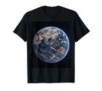 Tierra Desde el Espacio Asia Ver Astronomía Astrofísica Escena Camiseta
