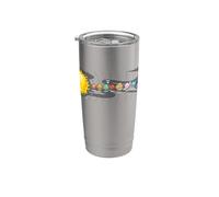 Tierra desde el espacio - planetas, estrellas, sistema solar Vaso térmico de acero inoxidable de doble pared