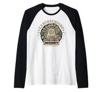 Tierra Doblado Universidad Logo Reino Tierra Camiseta Manga Raglan