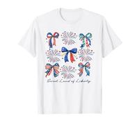 Tierra Dulce de la Libertad Arcos Patrióticos Fuegos Artificiales Camiseta