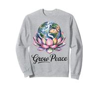 Tierra Flor Planeta Naturaleza Paz Calma Mente Arte Sudadera
