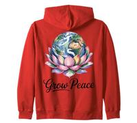 Tierra Flor Planeta Naturaleza Paz Calma Mente Arte Sudadera con Capucha