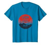 Tierra Japonesa del Sol Naciente para Hombre, Regalo de Estilo Vintage Camiseta, Niños, Zafiro, 4 años