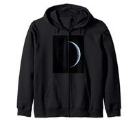 Tierra Media Luna Espacio Vista Astronomía Astrofísica Escena Sudadera con Capucha
