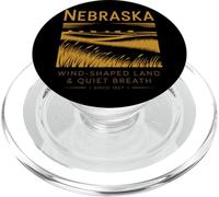 Tierra Modelada por el Viento de Nebraska Desde 1867 PopSockets PopGrip para MagSafe