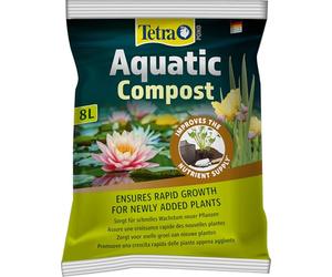 Tierra para estanques Tetra Pond AquaticCompost - Sustrato desarrollado Especialmente para Plantas de Estanque, 8 L