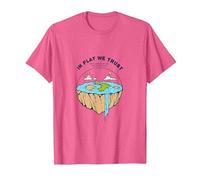 Tierra Plana: explora nuevos horizontes Camiseta, Hombre, Rosa Jaspeado, 3XL