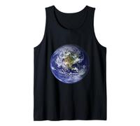 Tierra Planeta, Plano, Tierra América del Norte Globo Espacio Nubes Camiseta sin Mangas