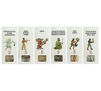 Tierra Zen PK08 Incienso Natural, Resinas y Atados Naturales para Sahumerios, Paquete 6 Aromas, Multicolor