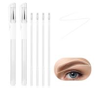 TIESOME 2 rotuladores de tatuaje, borrables, plantillas de tatuaje, rotulador quirúrgico para piel, con 4 recargas, lápiz de maquillaje para cejas, labios, arte corporal (blanco)