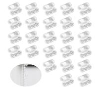 TIESOME 30 conectores de cadena de cuentas de plástico, conector de cadena de cuentas de persiana, conector de cadena de bolas para reparación de persianas enrollables, piezas de repuesto para