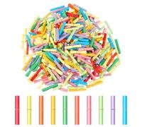 TIESOME 300 unidades de Tombola suelta, multicolor, con anillas de metal, pequeñas notas para escribir para notas de mensajes, notas de botella de deseos y bodas de fiesta