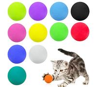 TIESOME Bolas de Juguete para Gatos, 12 Piezas de Juguete Interactivo para Gatos de Interior de Espuma Suave EVA Juguete Interactivo para Gatos de Esponja(diámetro 4cm)