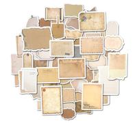 TIESOME Calcomanías de papel vintage para álbumes de recortes, 80 unidades, suministros estéticos de diario de chatarra, accesorios de papel de decoupage, kits de manualidades para álbum, diario,
