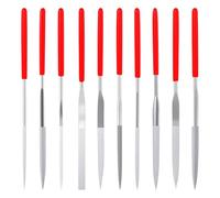 TIESOME Juego de 10 limas de aguja de diamante, limas de diamante pequeñas, mini limas de metal, herramientas para trabajos de metal de precisión, madera, carpintería, herramienta de tallado