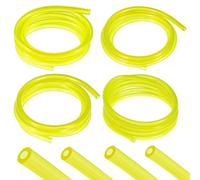 TIESOME Tubo de manguera de combustible de gasolina de alta calidad, 4 tamaños, tubo de manguera de gasolina amarillo para motor pequeño, motosierra, cortadora, soplador, cortacésped, se adapta a la
