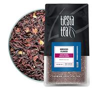 Tiesta Tea - Hibisco seco | Flor de hibisco cortada y tamizada | Mezcla de té de hojas sueltas de primera calidad | Té sin cafeína | Prepara té caliente o helado y prepara hasta 200 tazas - Bolsa
