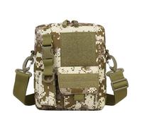 TIEZHICHESHI Bolsa cruzada vertical de nailon con un solo hombro, para deportes al aire libre y ocio, Camuflaje del desierto