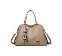 TIEZHICHESHI Bolsa de hombro portátil de gran capacidad para mujer con personalidad de Europa y Estados Unidos, Caqui oscuro