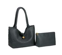 TIEZHICHESHI Bolsa de mano de gran capacidad para Europa y Estados Unidos, con un solo hombro, casual, portátil., B2197# Gris oscuro