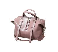 TIEZHICHESHI Bolso bandolera de cuero retro de mano para primavera y verano, Polvo de taro