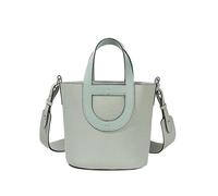 TIEZHICHESHI Bolso bandolera de primera capa de cuero vacuno para mujer, personalizado, Azul del Santo Grial