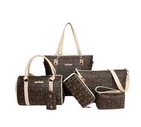 TIEZHICHESHI Bolso de mano con letras europeas y americanas para mujer, exquisito bolso diagonal de un solo hombro, Arroz integral