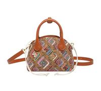 TIEZHICHESHI Bolso pequeño de un hombro con personalidad a la moda, bolso de cambio de ocio, marrón oscuro