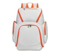 TIEZHICHESHI Oxford - Mochila de baloncesto de gran capacidad para actividades al aire libre, color blanco y naranja a juego