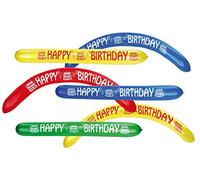 TIFANY 8013393.0 Happy Birthday balón Largo, Multicolor - Juego de 2
