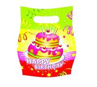 TIFANY 8013401.0 Birthday Bolsa de Caramelos Escenario, Multicolor - Juego de 6
