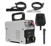 Tifemap Máquina de Soldar Electrodo, Soldador Inverter Portátil 220V, 120A, 20-300A Ajustable, Grupo de Soldadura con Electrodos Soldadura para Tubos, Acero Inoxidable y Más (Gris-a)