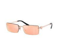 Tiffany & Co. Mujer Sunglass TF3108B - Color del Marco: Rose Gold, Color de la Lente: Dark Pink Mirror Gold