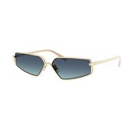 Tiffany & Co. Unisex Sunglass TF3113KB - Color del Marco: Bañado en oro pálido, Color de la Lente: Azul celeste y azul degradado