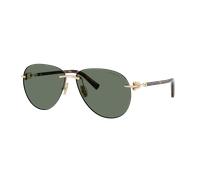 Tiffany & Co. Unisex Sunglass TF3124 - Color del Marco: Oro Pálido, Color de la Lente: Verde Oscuro