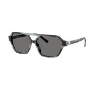 Tiffany & Co. Unisex Sunglass TF4264U - Color del Marco: Tiffany negro a rayas, Color de la Lente: Polarized Gris Oscuro