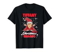 Tiffany Hace el Nombre mágico navideño Tiffany gnomo Camiseta gráfica económica
