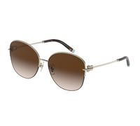 Tiffany Mujer Tiffany TF3082 60213B Gafas de sol Metal Oro Marrón Cuadrada Normal Sombreado