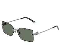 Tiffany Unisex Tiffany TF3088 60033H Gafas de sol Metal Gris Verde Cuadrada Normal