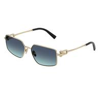 Tiffany & Co. Unisex Sunglass TF3111 - Color del Marco: Oro Pálido, Color de la Lente: Azul celeste y azul degradado