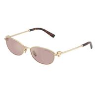 Tiffany & Co. Unisex Sunglass TF3115 - Color del Marco: Oro Pálido, Color de la Lente: Violeta claro espejo interior