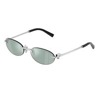 Tiffany Unisex Tiffany TF3119D 600165 Gafas de sol Metal Plata Azul claro Redonda Normal reflejado