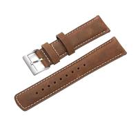 TIFONY Correas de reloj, correa de reloj de liberación rápida, correa de cuero for reloj de 22 mm y 20 mm(Dark Brown-w-s,22mm)