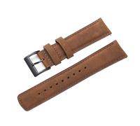TIFONY Correas de reloj, correa de reloj de liberación rápida, correa de cuero for reloj de 22 mm y 20 mm(Dark Brown-b,20mm)