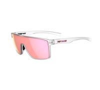 Tifosi Gafas de sol Sanctum, ideales para ciclismo, golf, senderismo, correr, tenis y pickleball, estilo de vida, Transparente satinado (espejo rosa)