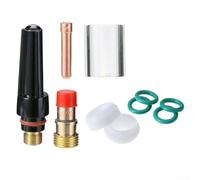 TIG Kit de antorcha de soldadura WP17 WP18 WP26 Accesorios Lente de gas Boquilla Boquilla Tapa trasera para linternas refrigeradas por aire Stubby Tamaño estándar
